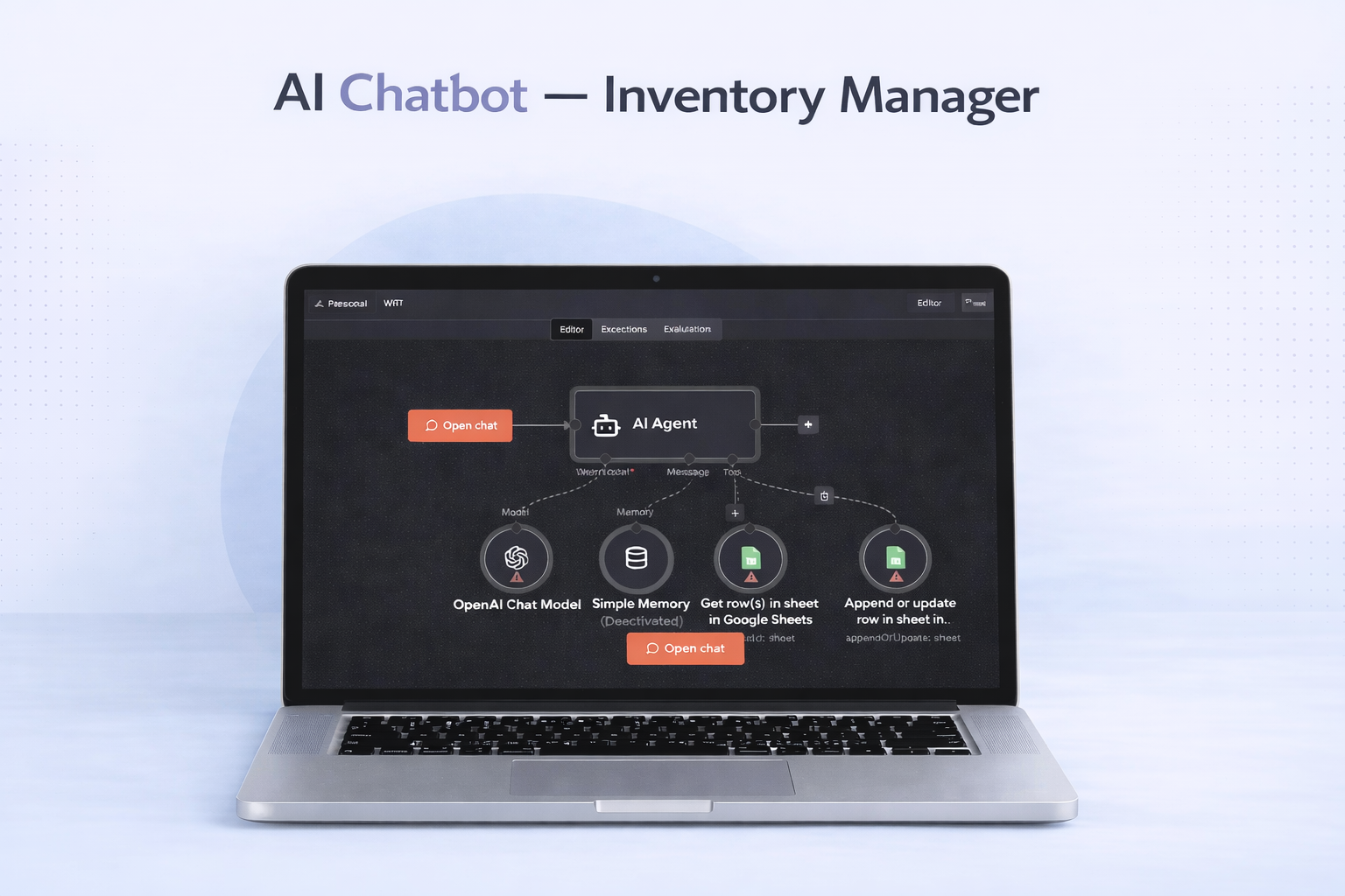 AI Chatbot: Inventory Manager screenshot